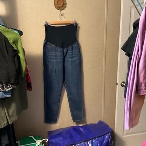 Hybrid & Company Women's Dark Blue Jeans Overalls